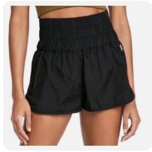 Free People Movement The Way Home Shorts Size Small Speed Up Black Lined Active
